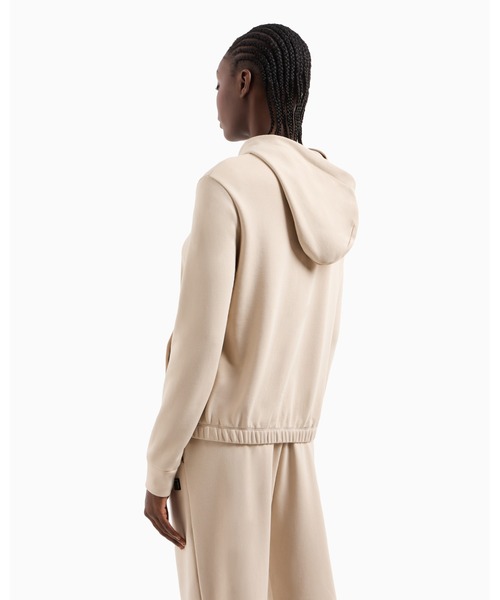 トレーナー スウェット 「A|X アルマーニ エクスチェンジ」ミニメタルロゴ ジップアップスウェットパーカー レディース ARMANI EXCHANGE トレーナー スウェット 「A|X アルマーニ