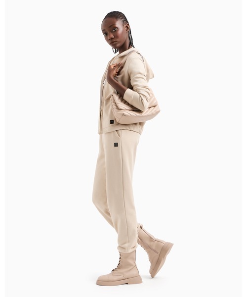 トレーナー スウェット 「A|X アルマーニ エクスチェンジ」ミニメタルロゴ ジップアップスウェットパーカー レディース ARMANI EXCHANGE トレーナー スウェット 「A|X アルマーニ