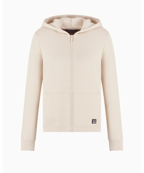 トレーナー スウェット 「A|X アルマーニ エクスチェンジ」ミニメタルロゴ ジップアップスウェットパーカー レディース ARMANI EXCHANGE トレーナー スウェット 「A|X アルマーニ