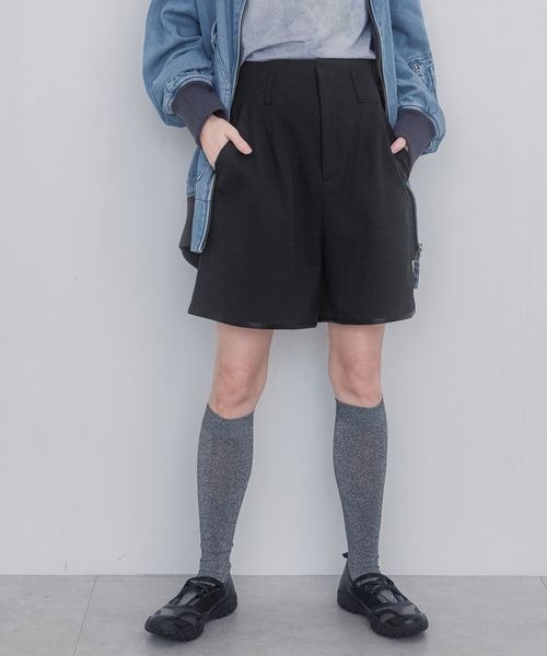 パンツ ハイウエストパイピングショートパンツ/291567 レディース | JEANASIS | 01