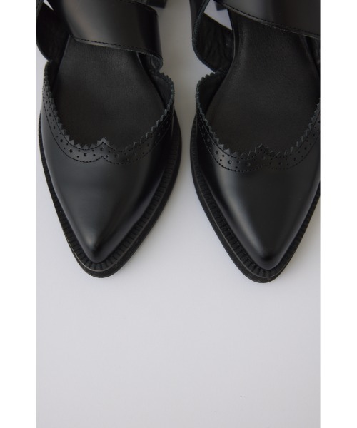 サンダル 入学式 卒業式 Wing tip sandal ウィングチップサンダル レディースの画像