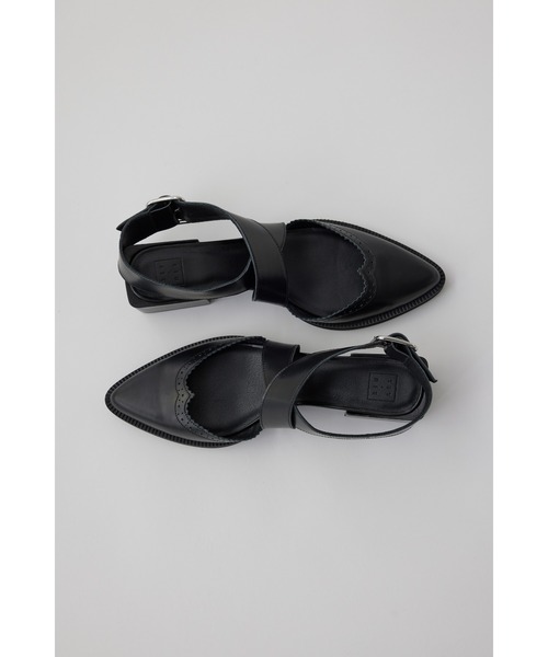 サンダル 入学式 卒業式 Wing tip sandal ウィングチップサンダル レディースの画像