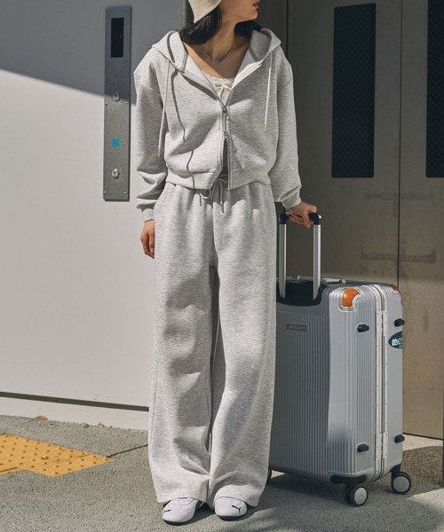 パーカー スウェットショートパーカー＆スカートSET レディース セットアップ着用可】ショートスウェットパーカー｜ジェイダの