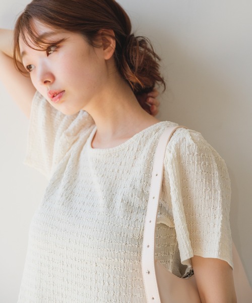 「Kastane」 半袖ブラウス FREE ブラック レディース 半袖シャツ 夏 ガーゼ レディース シャツブラウス 綿 トップス