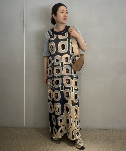 rosebud ワンピース ROSE BUD ワンピース ART PRINT LONG DRESS : ZOZOTOWN Yahoo!店