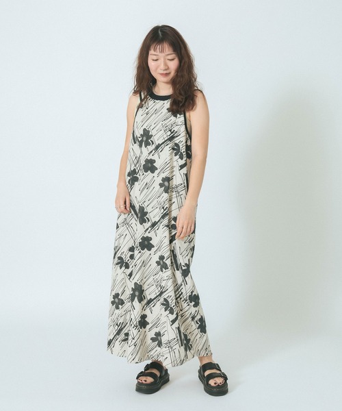 rosebud ワンピース ROSE BUD ワンピース ART PRINT LONG DRESS : ZOZOTOWN Yahoo!店