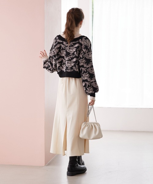 「archives」 ニットカーディガン MEDIUM アイボリー レディース_画像4