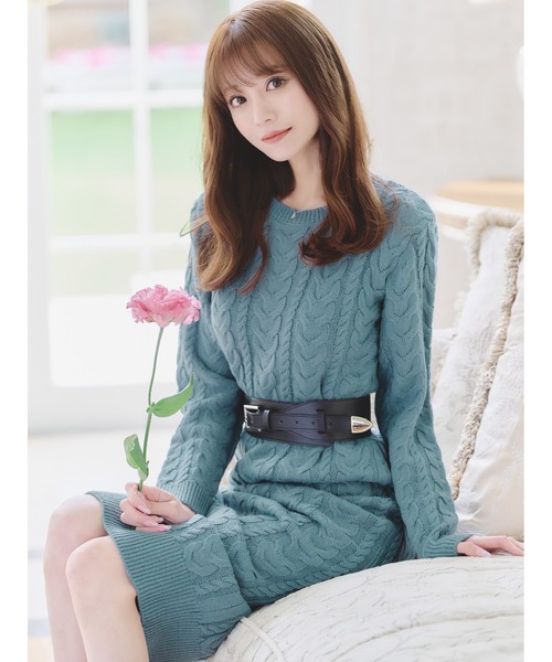 emiriawiz（エミリアウィズ） ニットワンピース MEDIUM ブルー  