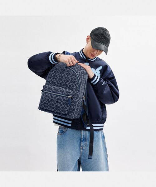 COACH デニムシグネチャーリュック 公式】ペース バックパック・シグネチャー デニム｜コーチ