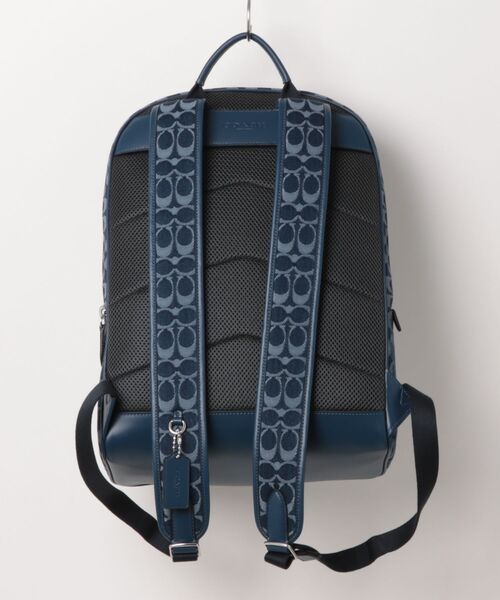 ✨人気✨COACH　コーチ　デニム　リュック　シグネチャー　チャーム COACH】コーチ バックパック デニム レザー シグネチャー コート