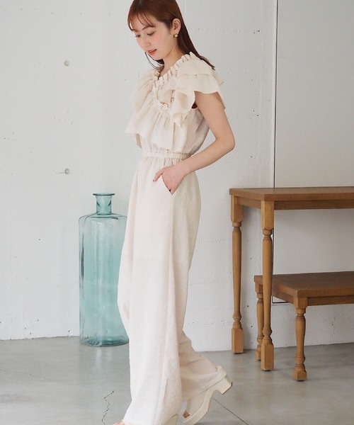 tiptop（ティップトップ） サロペット オーバーオール 「2way」フリル