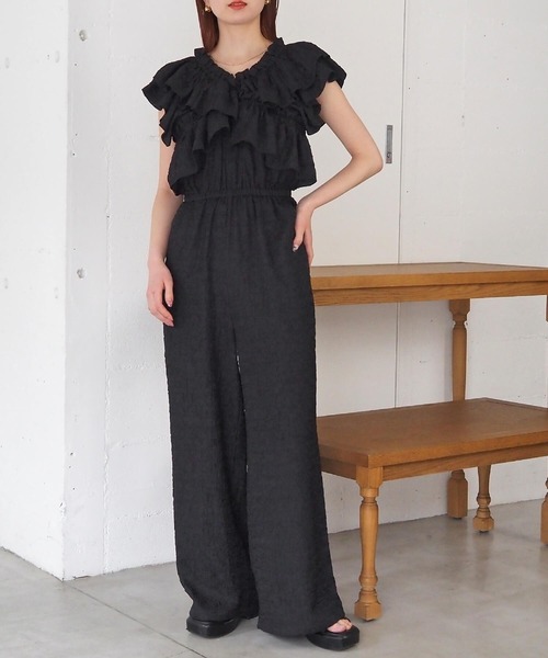 tiptop（ティップトップ） サロペット オーバーオール 「2way」フリル