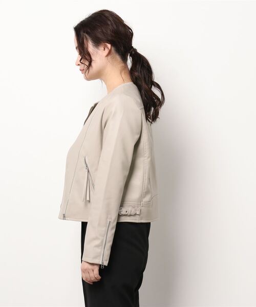 「dazzlin」 ライダースジャケット FREE ベージュ レディース_画像2