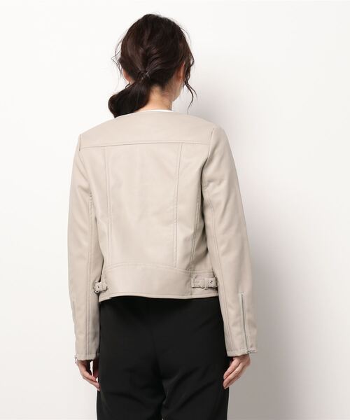 「dazzlin」 ライダースジャケット FREE ベージュ レディース_画像3