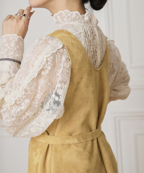 【お値下げ】IENA LA BOUCLE  イエナ  ジレ　ベスト IENA LA BOUCLE オールオーバーコードエンブベスト（ジレ）｜IENA