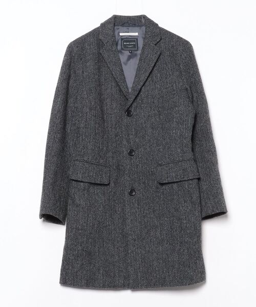 【BEAMS LIGHTS×HARRIS TWEED】 チェスターコート BEAMS LIGHTS（ビームス ライツ） チェスターコート「HARRIS TWEED