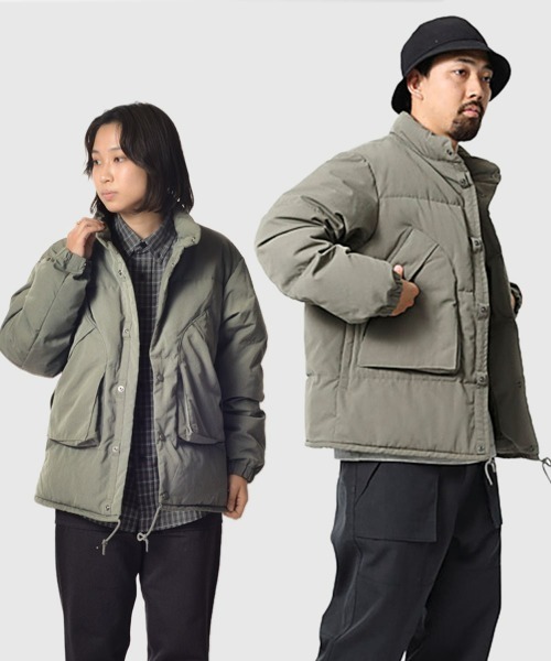 snow peak（スノーピーク） ダウンジャケット SMALL カーキ メンズ