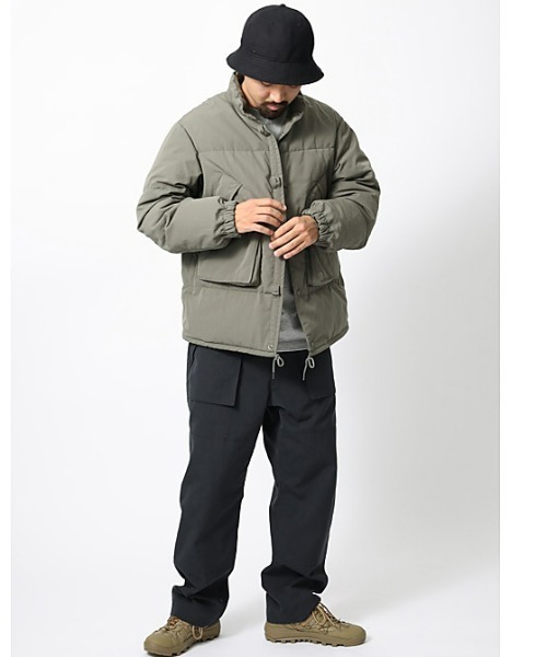 snow peak（スノーピーク） ダウンジャケット SMALL カーキ メンズ