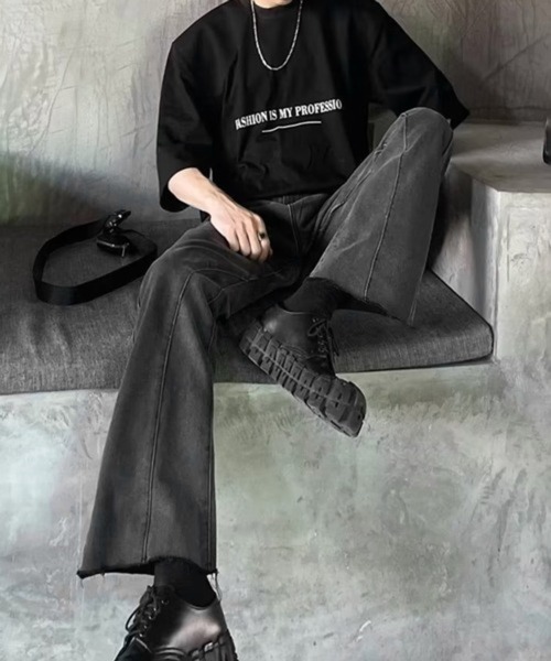 CERCA ジーンズ 「NOWLE」スリム ストレート フレア デニムパンツ