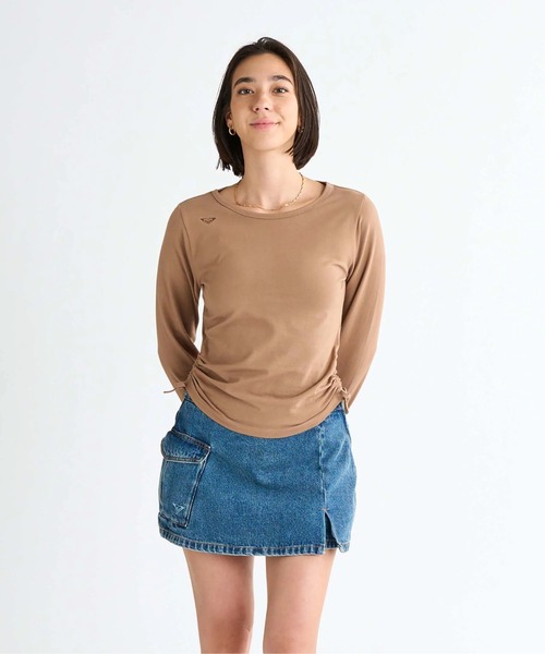 tシャツ SUGAR PALM /ロキシーシャーリング長袖ロンT レディース