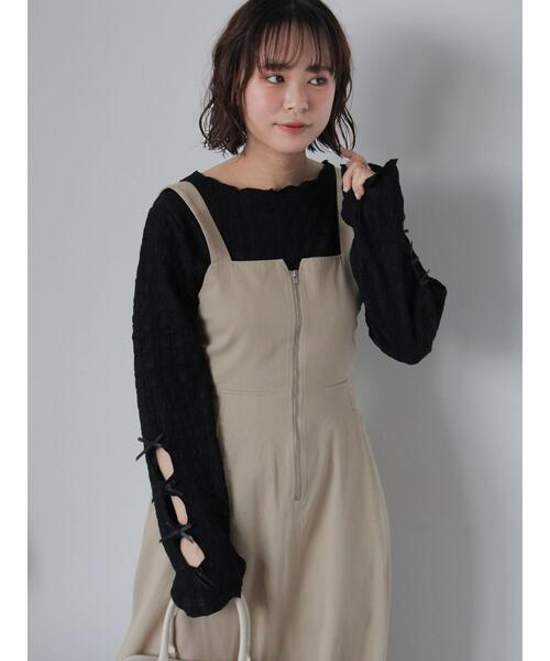 ehka sopo（エヘカソポ） ワンピース エプロンジャンパースカート