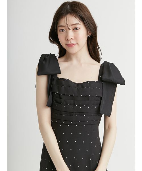 【CELFORD×MIKA】ショルダーリボン2wayワンピース DOT 36 CELFORD×MIKA】ショルダーリボン2wayワンピース(デイリー