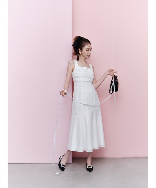 ワンピース 「CELFORD×MIKA」ショルダーリボン2wayワンピース