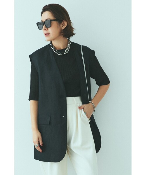 大草直子さん着用 ENFOLD archetype ノーカラージャケット 38