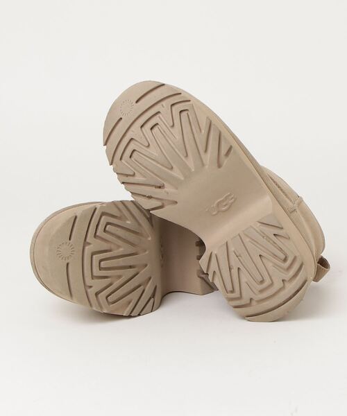 UGG ベージュ 厚底ショートブーツ UGG Australia 「UGG」 ショートブーツ 7 ベージュ レディース