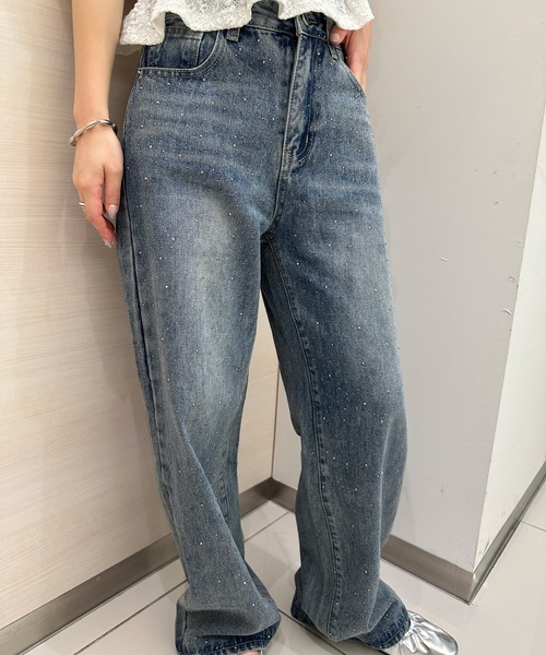 [solleim] Denim брюки L голубой женский 