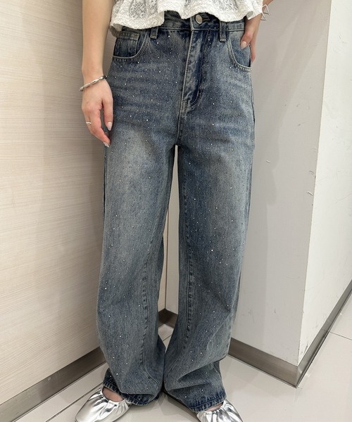 [solleim] Denim брюки L голубой женский 
