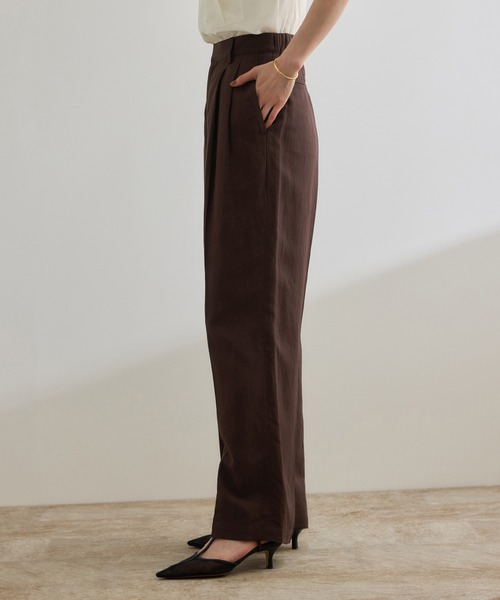 センタープレスワイドパンツセットアップ 小さいサイズ／セットアップ