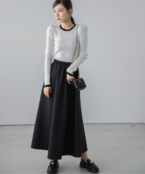 「SUGAR BISKET」 長袖ニット フリー ブラック レディース_画像4