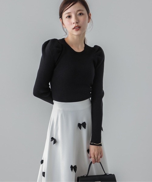 「SUGAR BISKET」 長袖ニット フリー ブラック レディース_画像7