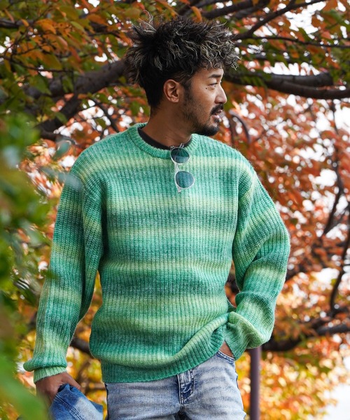 NE105ね@ MADISONBLUE 新品タグ付き 長袖 ニット XS adamsJUGGLER（アダムスジャグラー） 「WHIM ROTH」長袖ニット M