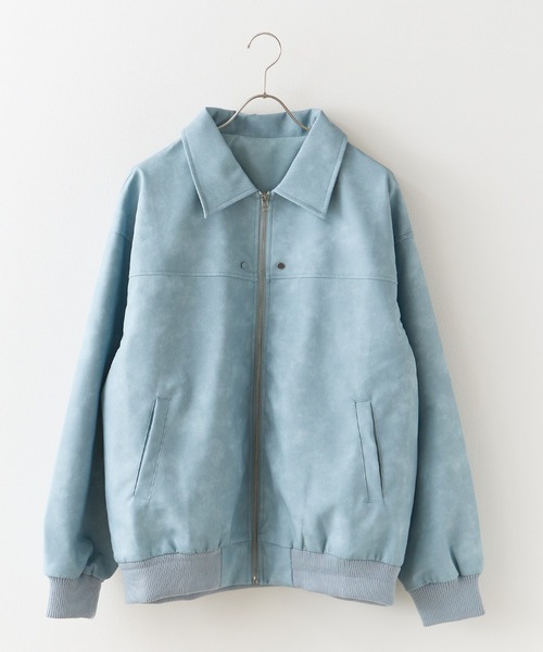 「ROOPTOKYO」 ジップアップブルゾン L ブルー レディース_画像9