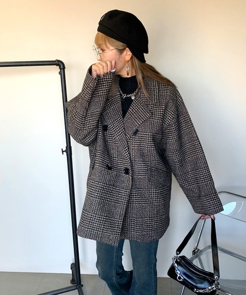 「non-hedge」 チェスターコート FREE オフホワイト レディース_画像5