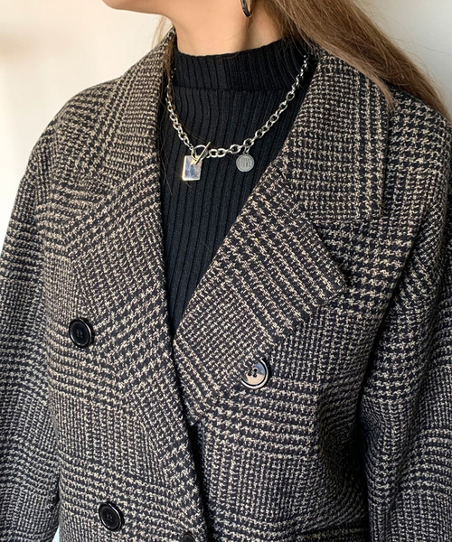 「non-hedge」 チェスターコート FREE オフホワイト レディース_画像8