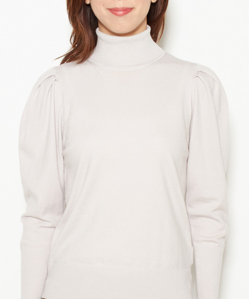 「martinique」 タートルネックニット FREE ホワイト レディース_画像7