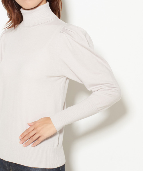 「martinique」 タートルネックニット FREE ホワイト レディース_画像9