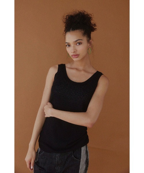 ALEXIA STAM（アリシアスタン） タンクトップ ノースリーブ Knit Tank