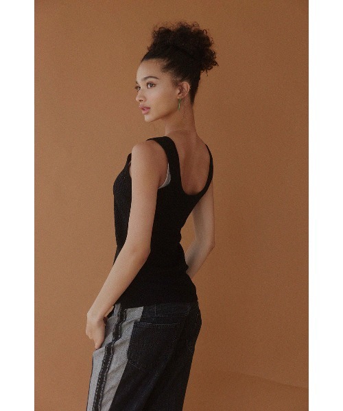 ALEXIA STAM（アリシアスタン） タンクトップ ノースリーブ Knit Tank
