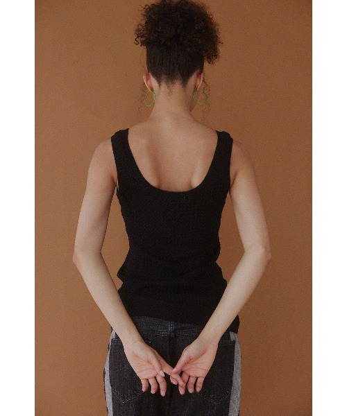 ALEXIA STAM（アリシアスタン） タンクトップ ノースリーブ Knit Tank