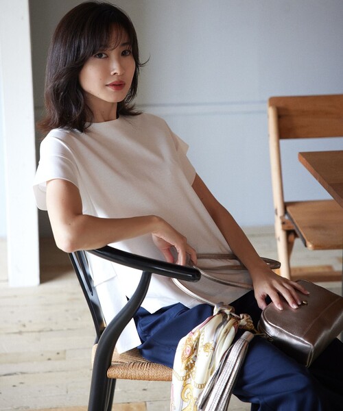 tシャツ バックフリル カットソー レディース