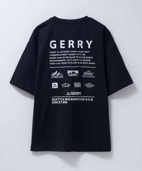GERRY（ジェリー） tシャツ 刺繍プリントTシャツ「吸水速乾」 メンズ