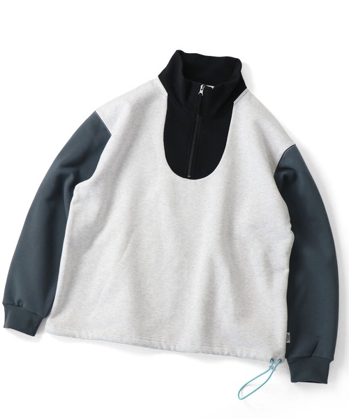 「gym master」 スウェットカットソー LARGE グレイッシュブルー メンズ_画像2