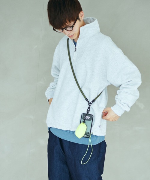「gym master」 スウェットカットソー LARGE グレイッシュブルー メンズ_画像3