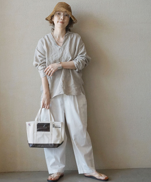 luxe ソフトリネン セーラーシャツ JOURNAL STANDARD LUXE ブラウス シャツ 「追加」ソフトリネン