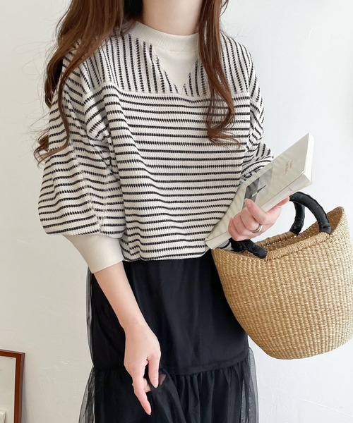 「Java」 カーディガン LARGE アイボリー レディース