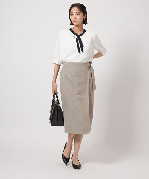 未使用　バンデル　高ストレッチ　スカート　XS green label relaxing（グリーンレーベルリラクシング） スカート